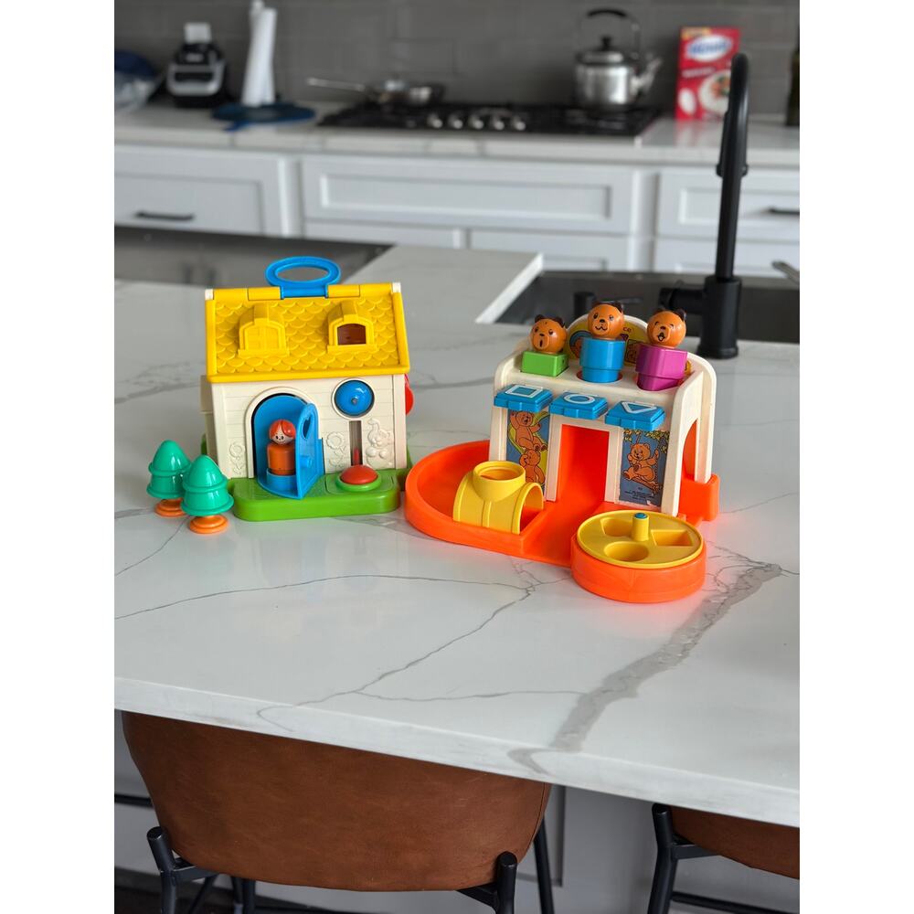 Vintage fisher price 1984 sorter Educational Toy and house